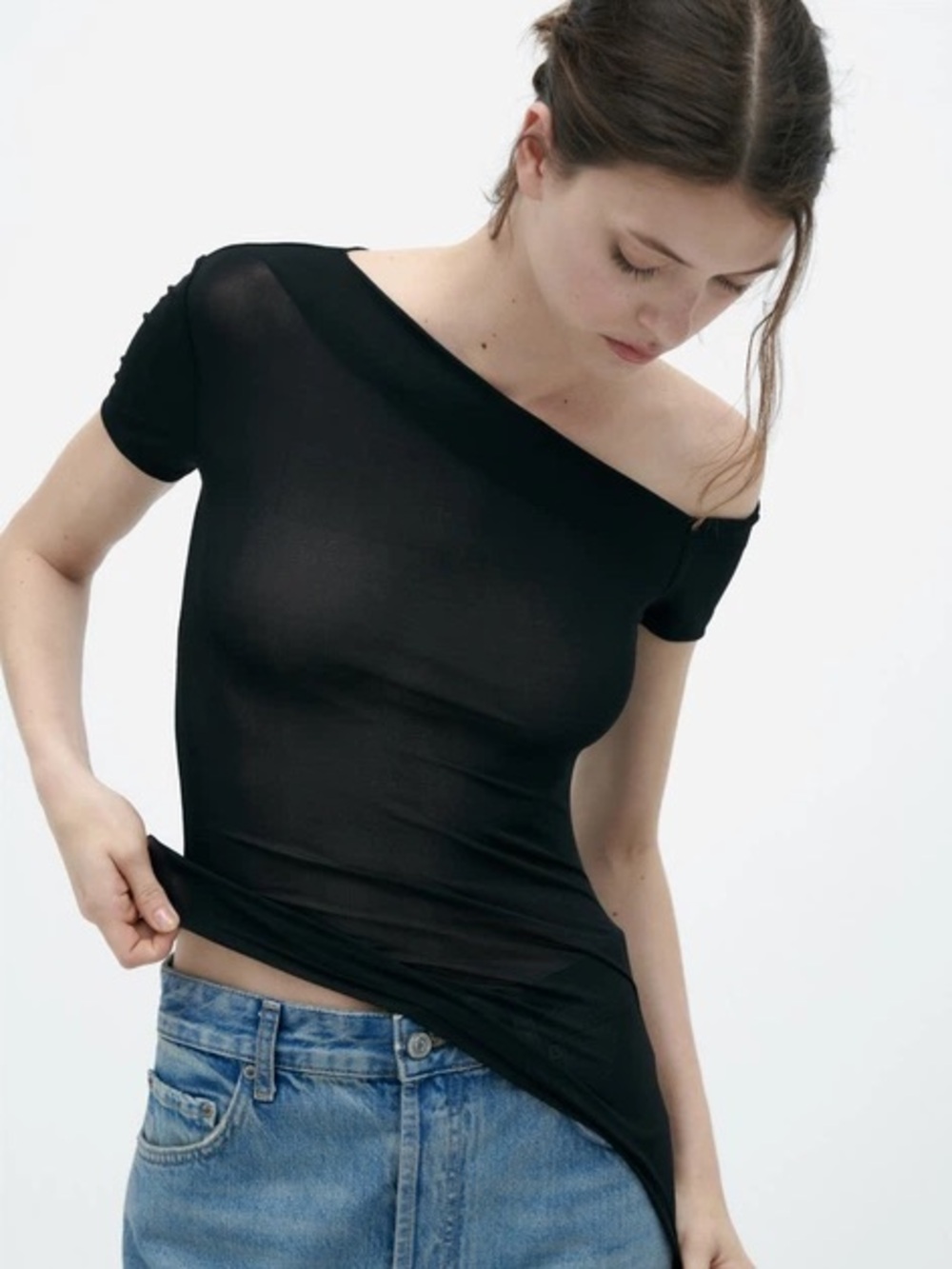 Zara Mesh Top